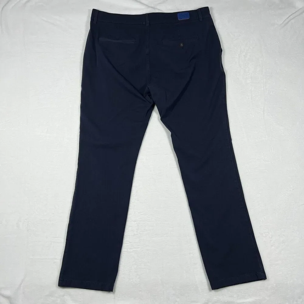 Mugsy Morgans Mens Straight Fit Jeans Size 40x34 Navy Blue Stretch Denim Pant